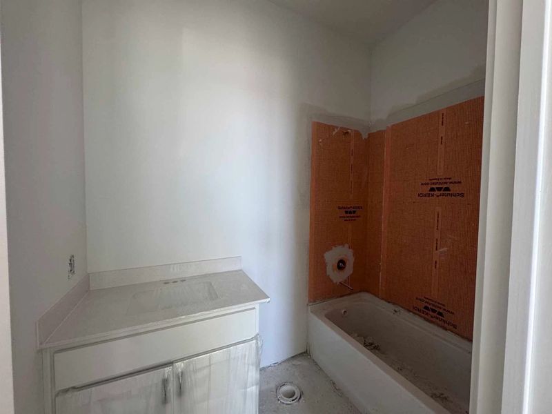 Bathroom 2 Construction Progress