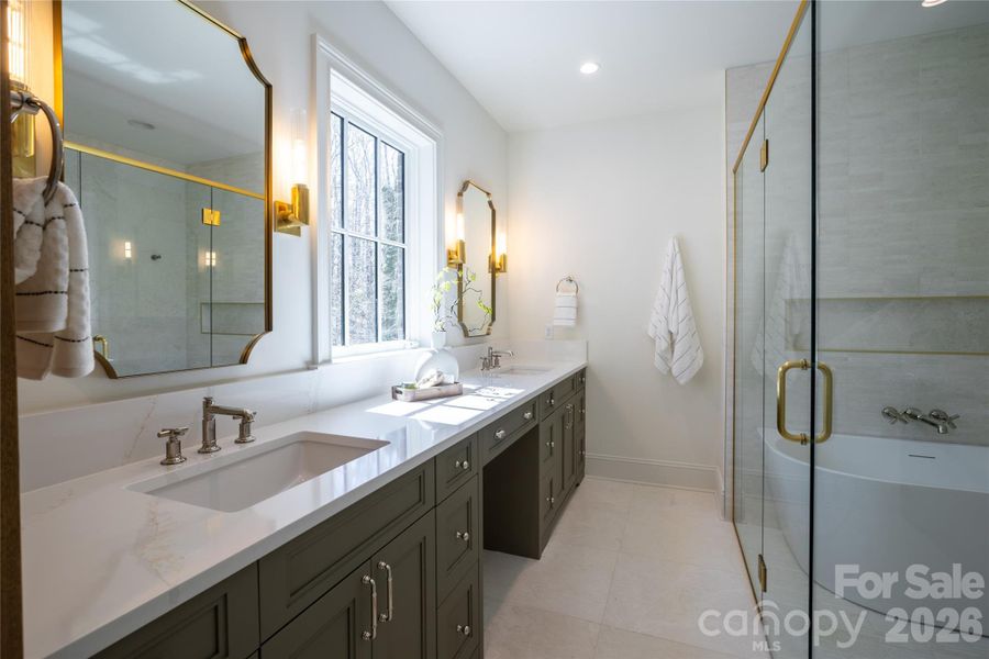 Furnished interior view inside a new home in , Charlotte (Image 16).