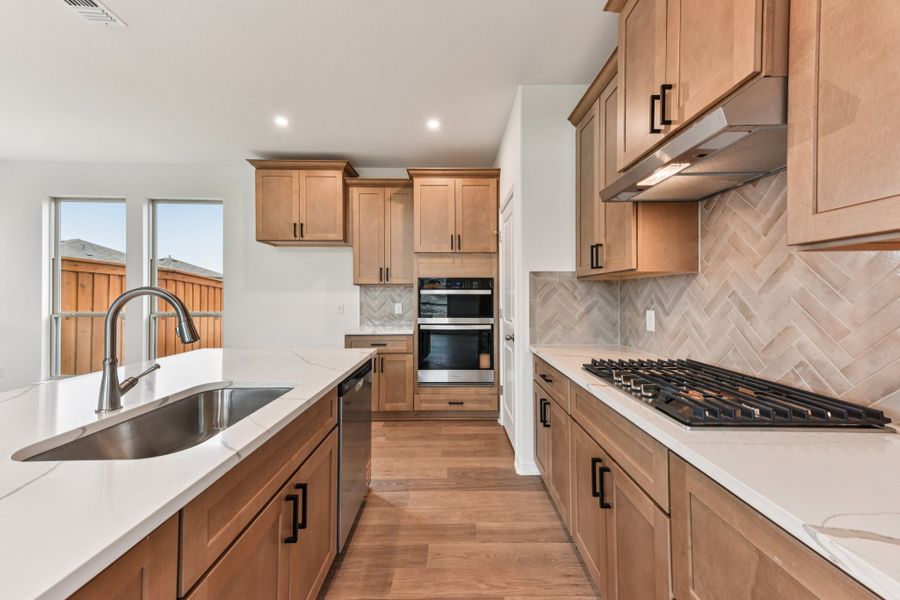 Furnished interior view inside a new home in Crosswinds, Kyle (Image 4). Furnished interior view inside a new home in Crosswinds, Kyle (Image 4).