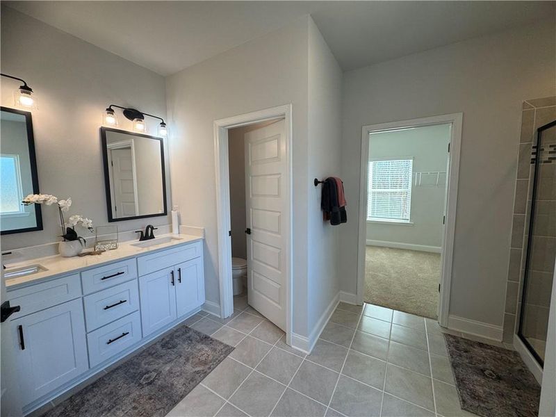 Furnished interior view inside a new home in The Fields of Walnut Creek, Pendergrass (Image 11).