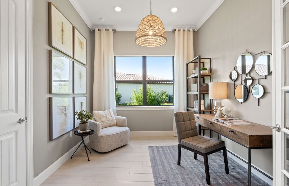 Representative furnished interior of a home built from the Prestige by Del Webb in Del Webb Chateau Elan, Hoschton (Image 4).