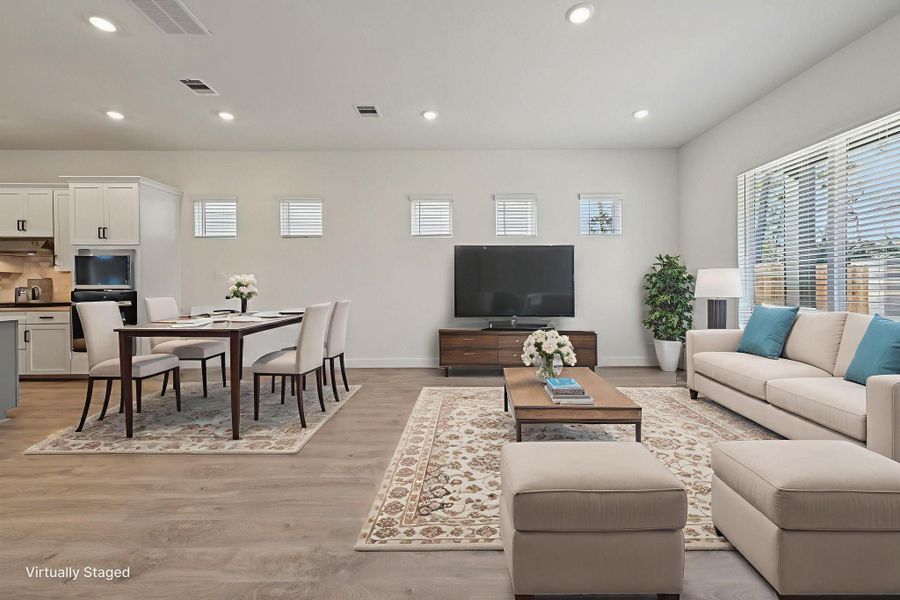 Furnished interior view inside a new home in Pinewood Trails - Luxe Series, Houston (Image 11).