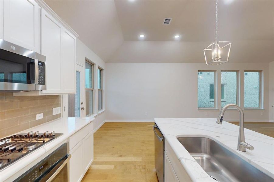 Furnished interior view inside a new home in Lilybrooke at Legacy Hills, Celina (Image 5). Furnished interior view inside a new home in Lilybrooke at Legacy Hills, Celina (Image 5).