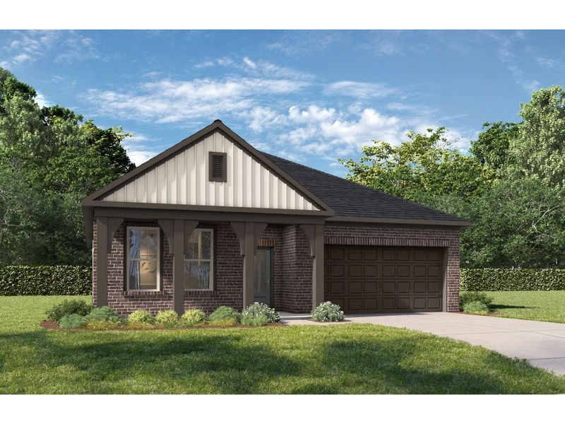 Front exterior of a new home in Heartland, Heartland, TX, highlighting curb appeal (Image 1). Front exterior of a new home in Heartland, Heartland, TX, highlighting curb appeal (Image 1).