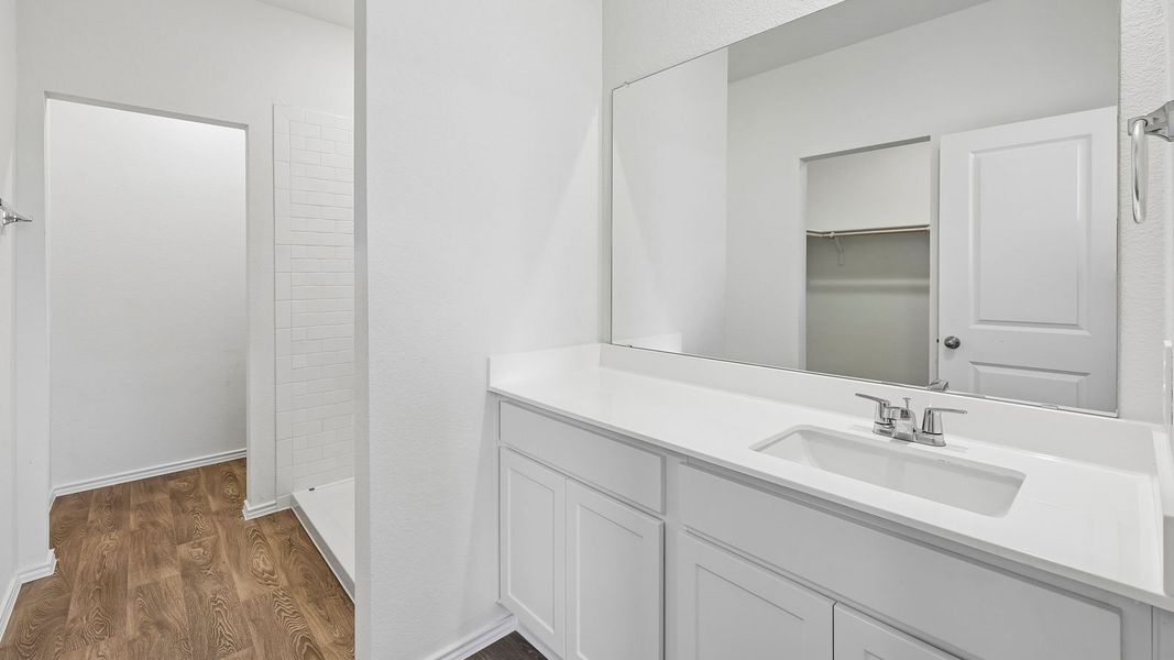 Furnished interior view inside a new home in Wayside, Uhland (Image 11).