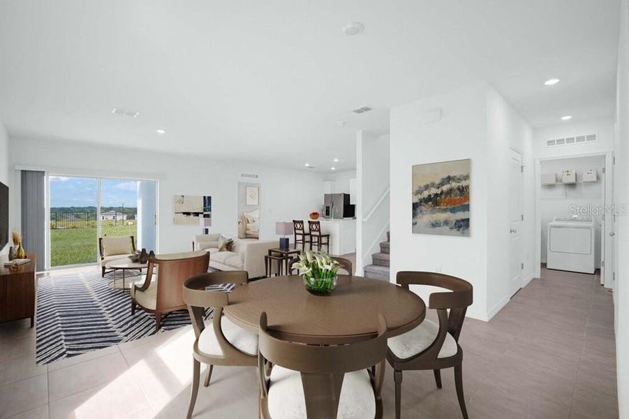 Furnished interior view inside a new home in Waterstone, Groveland (Image 16).