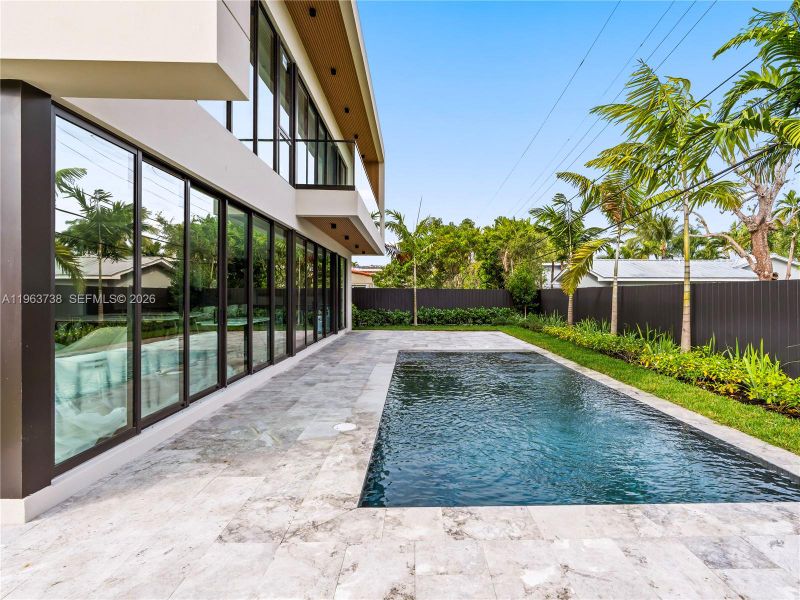 Exterior details and patio area of a home in , Miami (Image 4). Exterior details and patio area of a home in , Miami (Image 4).