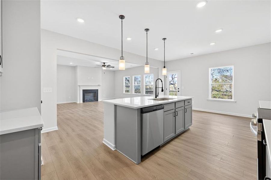 Furnished interior view inside a new home in Garrett Preserve, Douglasville (Image 11).