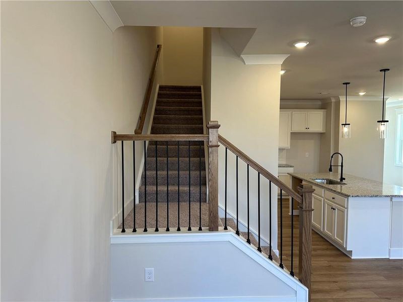 Furnished interior view inside a new home in Millstone at Mundy Mill, Gainesville (Image 6).