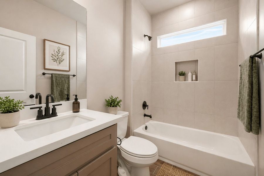Furnished interior view inside a new home in Paloma Ranch, Harlingen (Image 9).