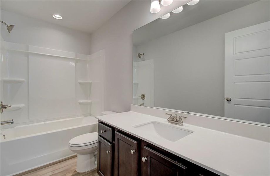 Furnished interior view inside a new home in Crofton Place Enclave, Snellville (Image 5). Furnished interior view inside a new home in Crofton Place Enclave, Snellville (Image 5).