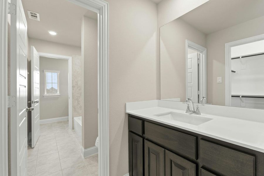 Furnished interior view inside a new home in Westside Preserve, Midlothian (Image 15).