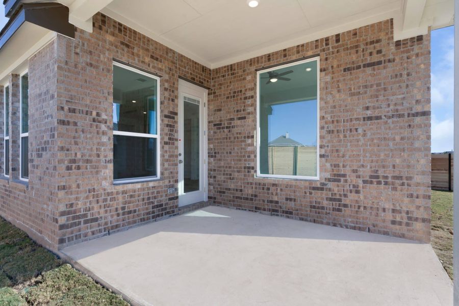 Exterior details and patio area of a home in Parkside on the River, Georgetown (Image 25). Exterior details and patio area of a home in Parkside on the River, Georgetown (Image 25).