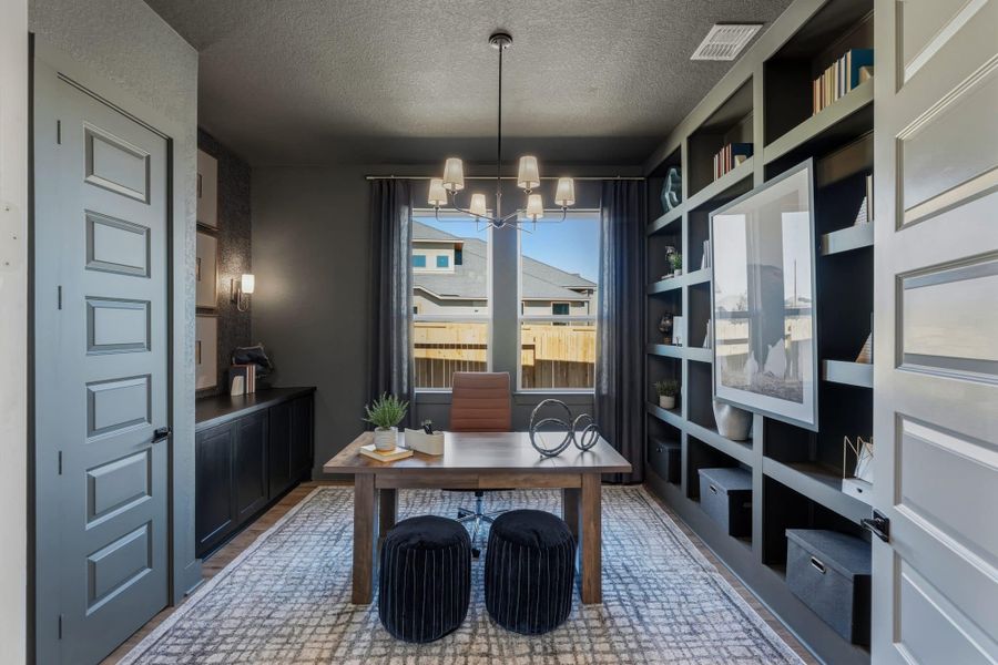 Furnished interior view inside a new home in Prominence, San Antonio (Image 13).