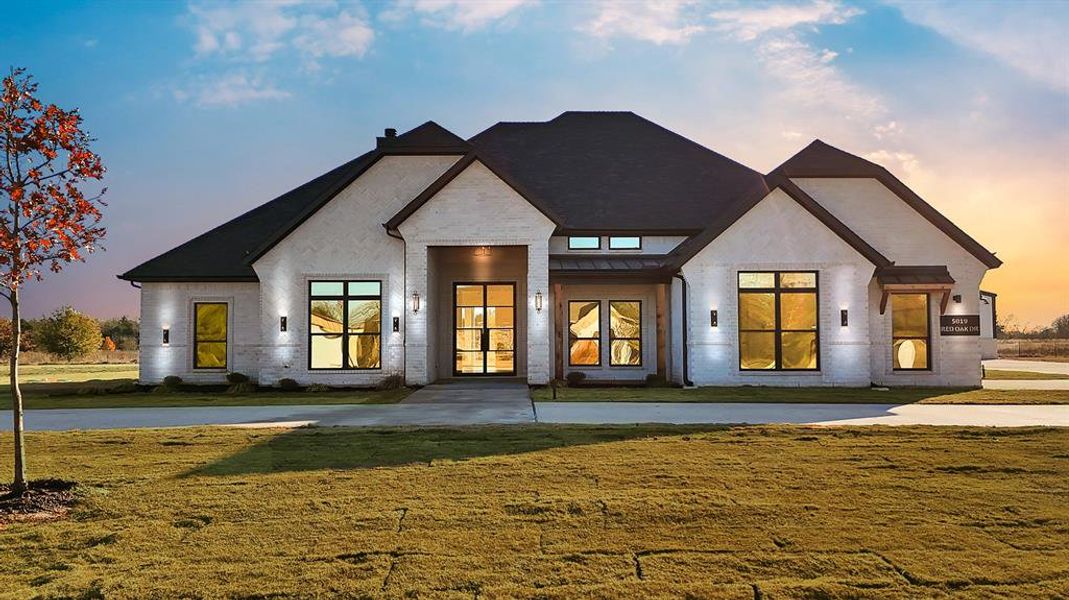 Front exterior of a new home in , Union Valley, TX, highlighting curb appeal (Image 22). Front exterior of a new home in , Union Valley, TX, highlighting curb appeal (Image 22).