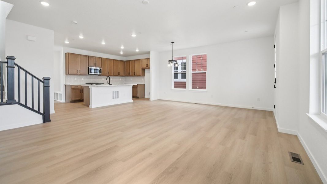 Furnished interior view inside a new home in Westerly, Erie (Image 13).