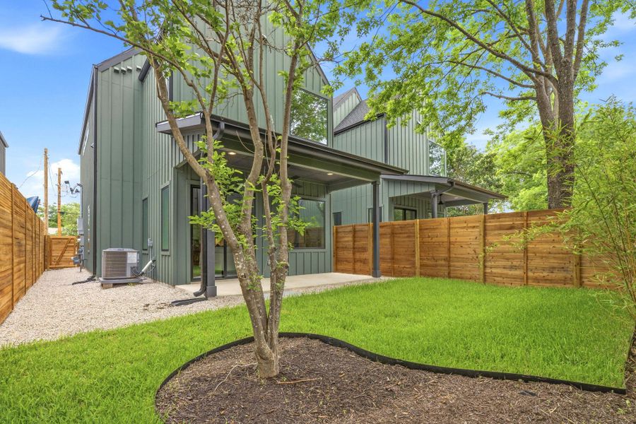 Exterior details and patio area of a home in , Austin (Image 21).
