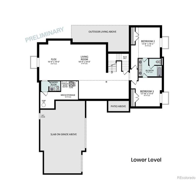 Lower level floorplan