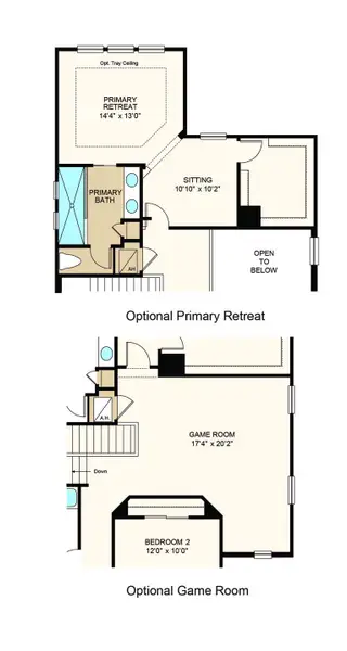 2D floor plan layout of this home in Firethorn, Parrish, FL (Image 5).