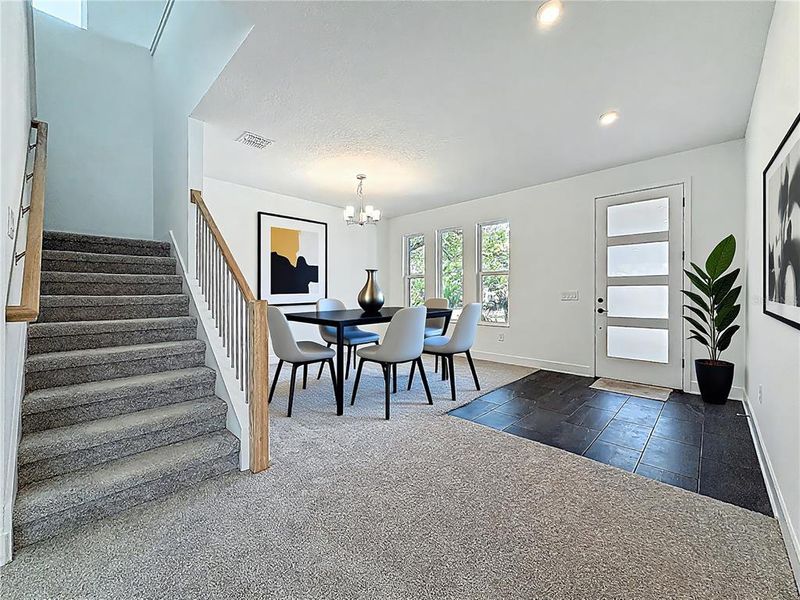 Furnished interior view inside a new home in , Tampa (Image 15). Furnished interior view inside a new home in , Tampa (Image 15).