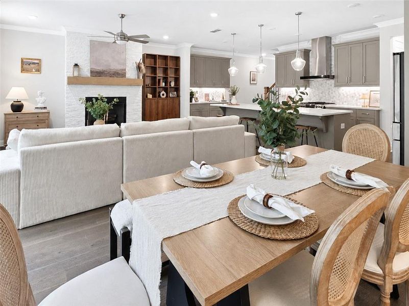 Furnished interior view inside a new home in , Johns Creek (Image 38).