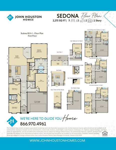 2D floor plan layout of this home in BridgeWater - Phase 1, Midlothian, TX (Image 5).