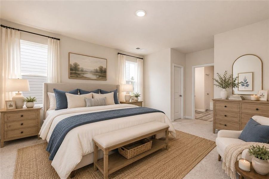 Furnished interior view inside a new home in , Conyers (Image 6).