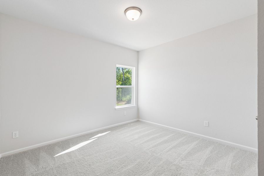 The Sparrow II- Bedroom 5. Sample floor plan image for illustration; upgrades, options, and colors may vary.