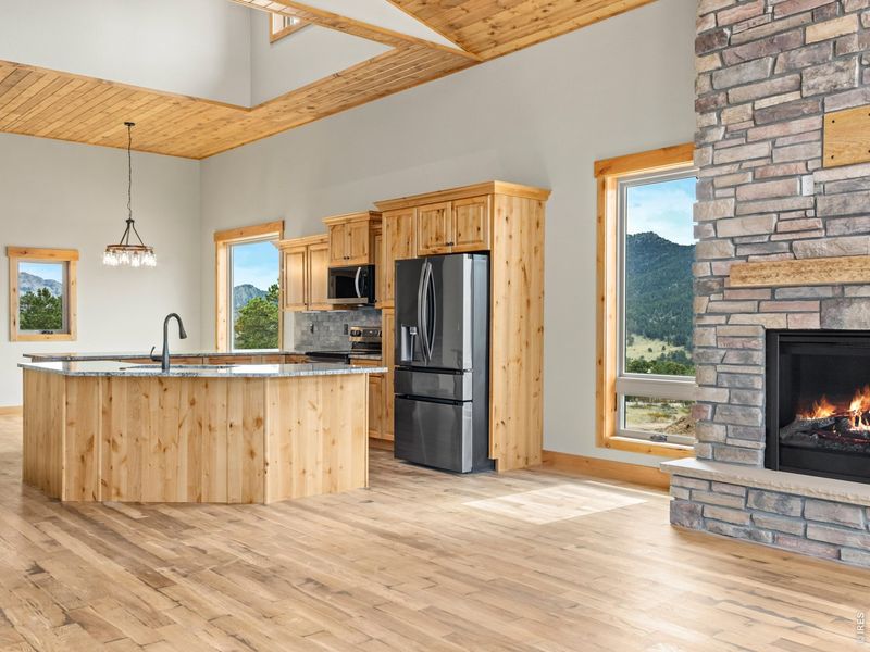 Furnished interior view inside a new home in , Estes Park (Image 12).