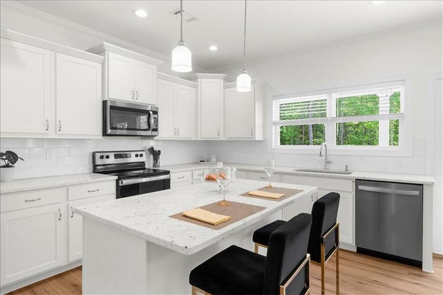 Furnished interior view inside a new home in , Cleveland (Image 15).
