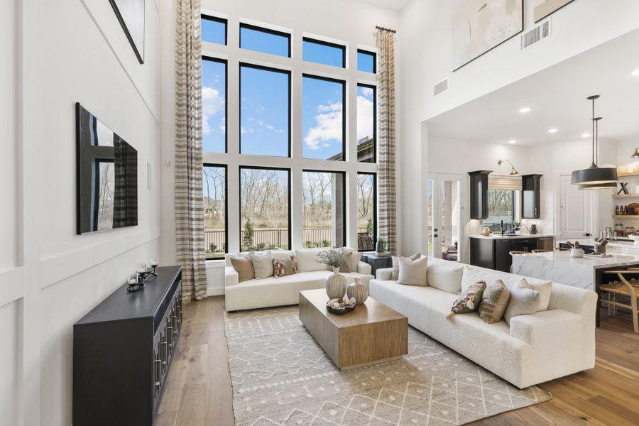 Furnished interior view inside a new home in Fulbrook on Fulshear Creek 60', Fulshear (Image 7).