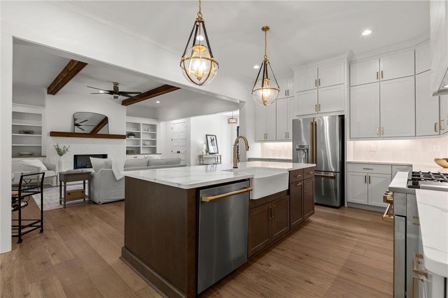 Furnished interior view inside a new home in , Canton (Image 61).