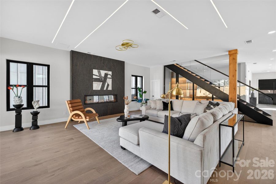 Furnished interior view inside a new home in , Charlotte (Image 11).