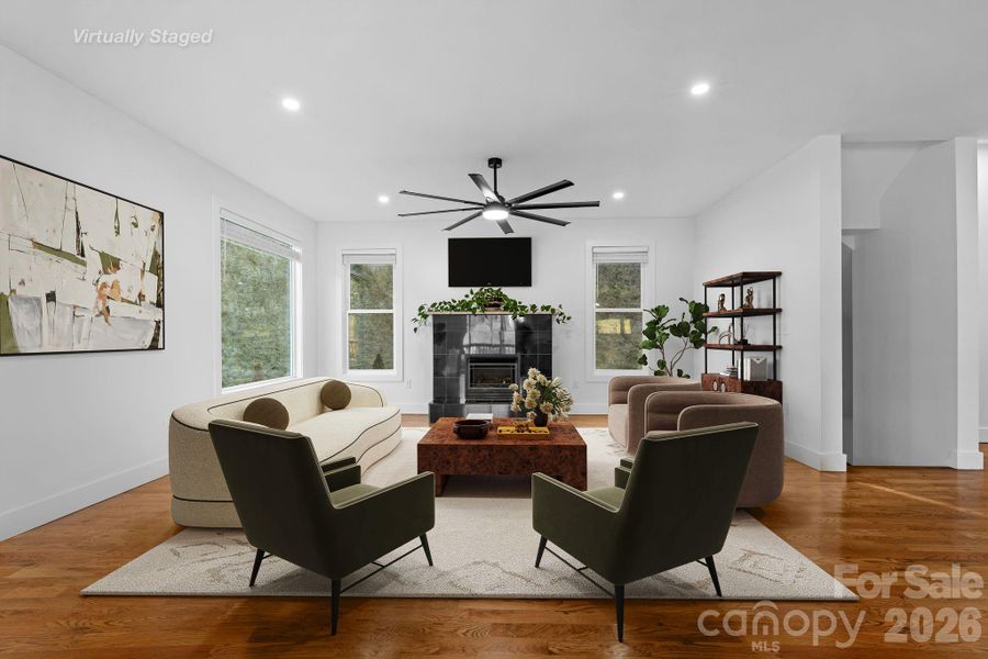 Furnished interior view inside a new home in , Weaverville (Image 7).