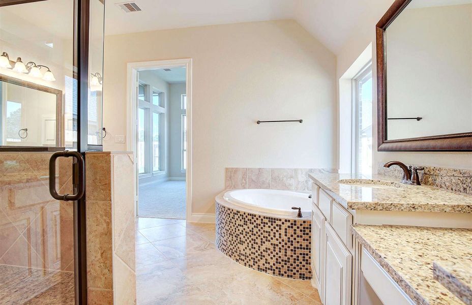 Representative furnished interior of a home built from the 3710 by Ravenna Homes in Artavia 70′, Conroe (Image 10).