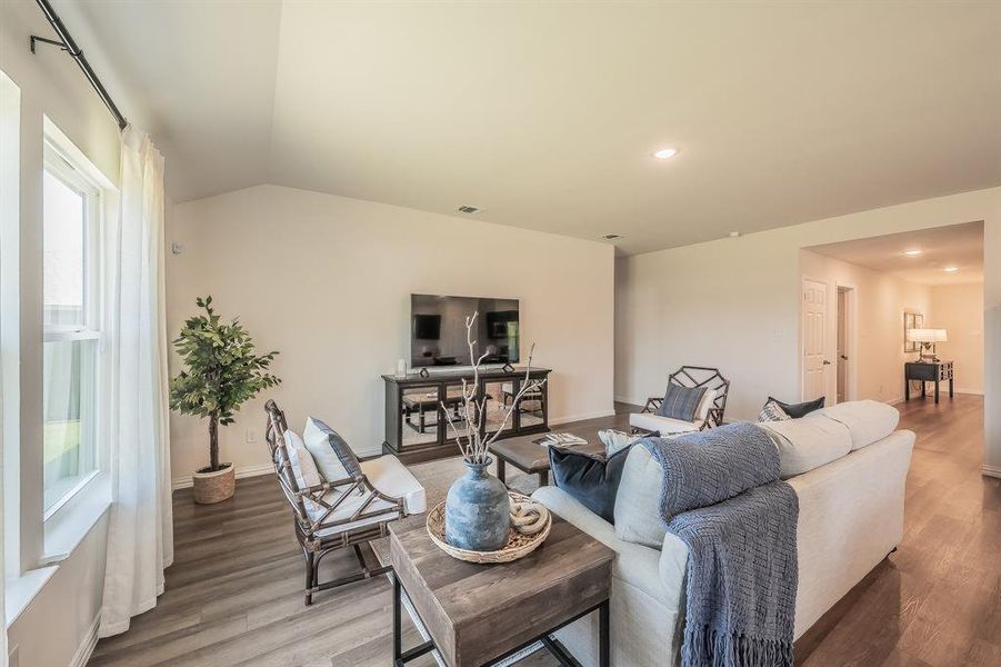 Furnished interior view inside a new home in Craftsman’s Corner, Cleburne (Image 33).