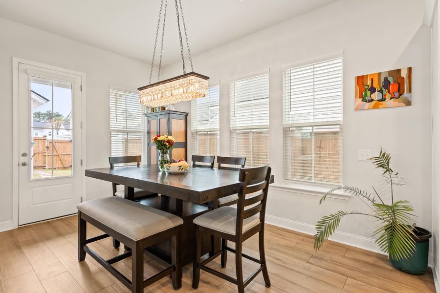 Furnished interior view inside a new home in Sweetgrass at Summers Corner, Summerville (Image 10).