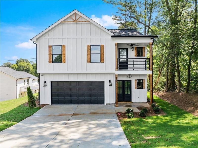 Front exterior of a new home in , Clarkesville, GA, highlighting curb appeal (Image 1).