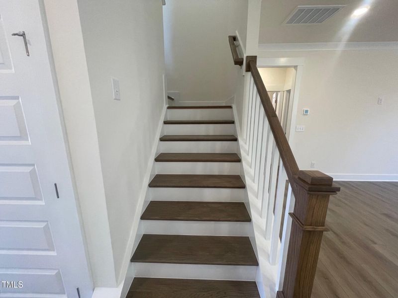 Hardwood stairs