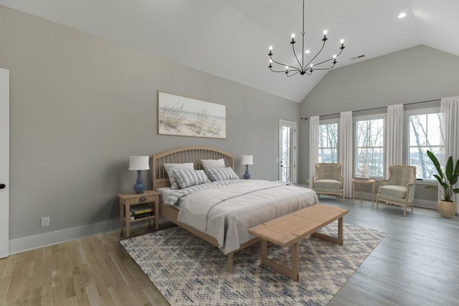 Furnished interior view inside a new home in , Cumming (Image 5).