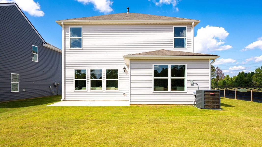 Representative exterior photo of a completed home built from the Darwin by D.R. Horton in Evergreen Landing, Rossville, GA (Image 25).