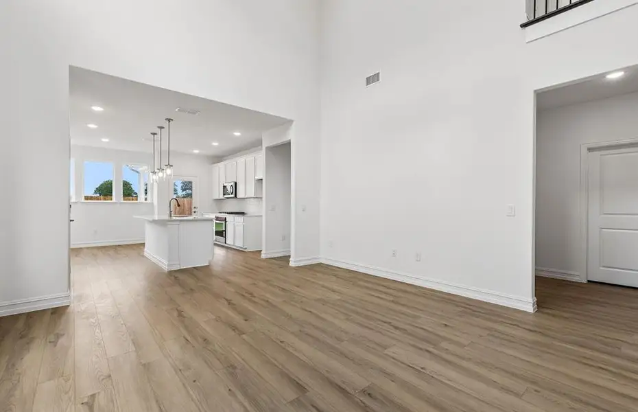 *Floorplan representation, not actual home - Open concept throughout main living areas