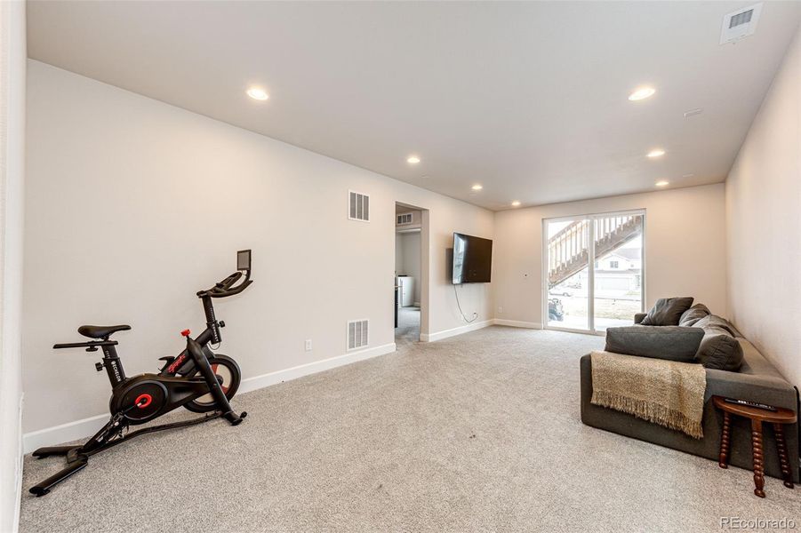 Basement living space