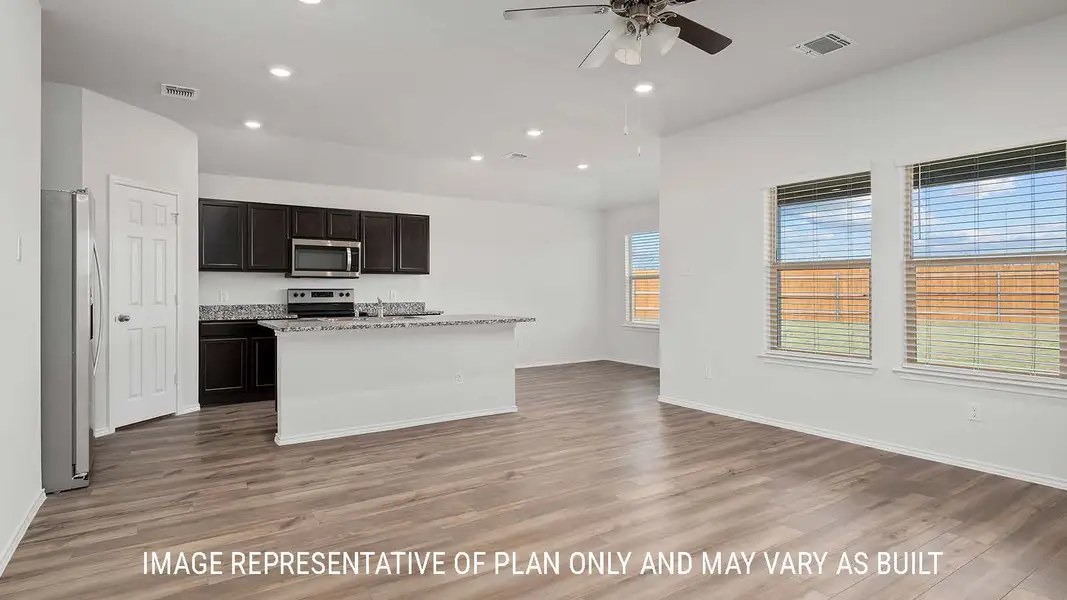 Representative furnished interior of a home built from the Bellvue by D.R. Horton in Victory Ranch, Killeen (Image 6).