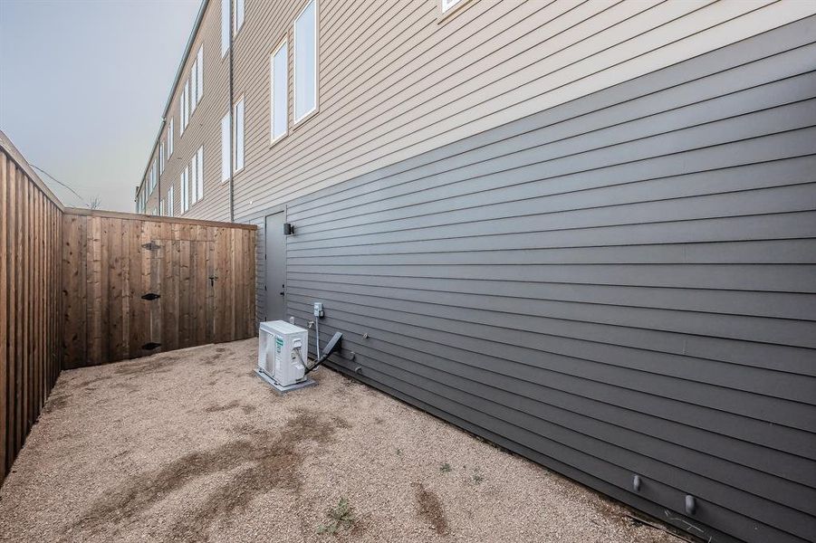 Exterior details and patio area of a home in , Dallas (Image 25). Exterior details and patio area of a home in , Dallas (Image 25).