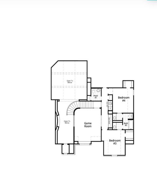 2D floor plan layout for the 296 Plan by Highland Homes in The Parks at Wilson Creek: 74ft. lots, Celina, TX (Image 21). 2D floor plan layout for the 296 Plan by Highland Homes in The Parks at Wilson Creek: 74ft. lots, Celina, TX (Image 21).
