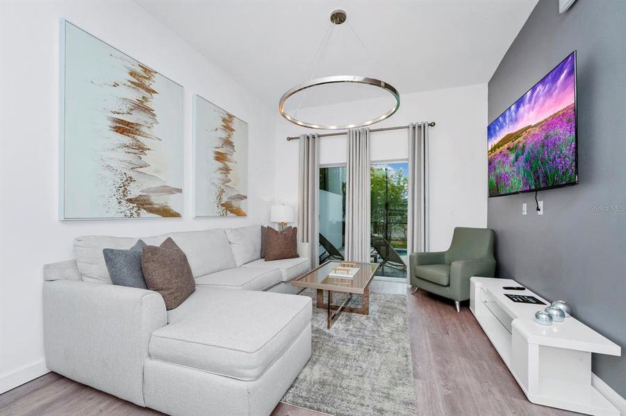 Furnished interior view inside a new home in , Davenport (Image 28).