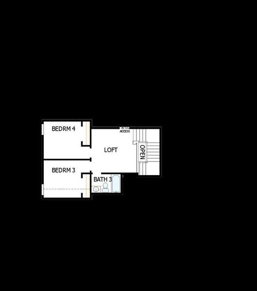 2D floor plan layout of this home in Highwoods, Fort Worth, TX (Image 3). 2D floor plan layout of this home in Highwoods, Fort Worth, TX (Image 3).