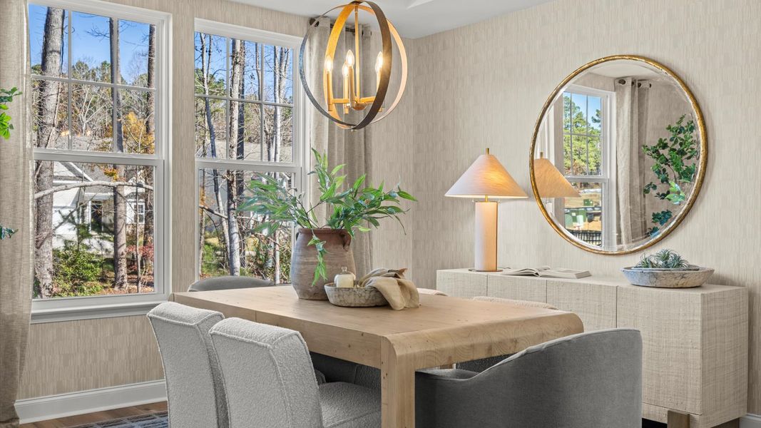 Furnished interior view inside a new home in Weavers Pointe, Zebulon (Image 6).