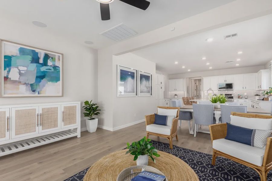 Representative furnished interior of a home built from the Granite Vista Avanti - Plan 1901 by Elliott Homes in Avanti at Granite Vista, Waddell (Image 8).
